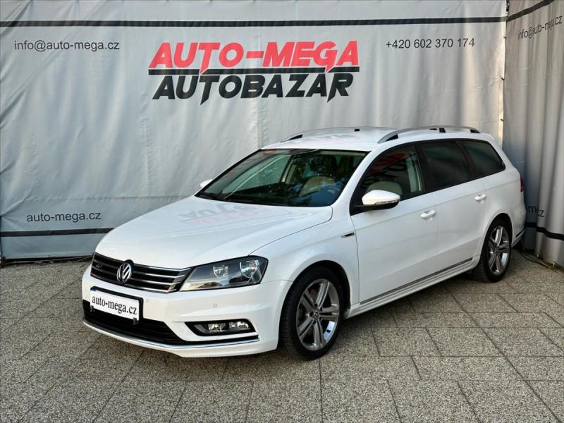 Volkswagen Passat 2,0 TDI 130kW BMT DSG R-line, kombi, bílá, nafta, rv. 2014