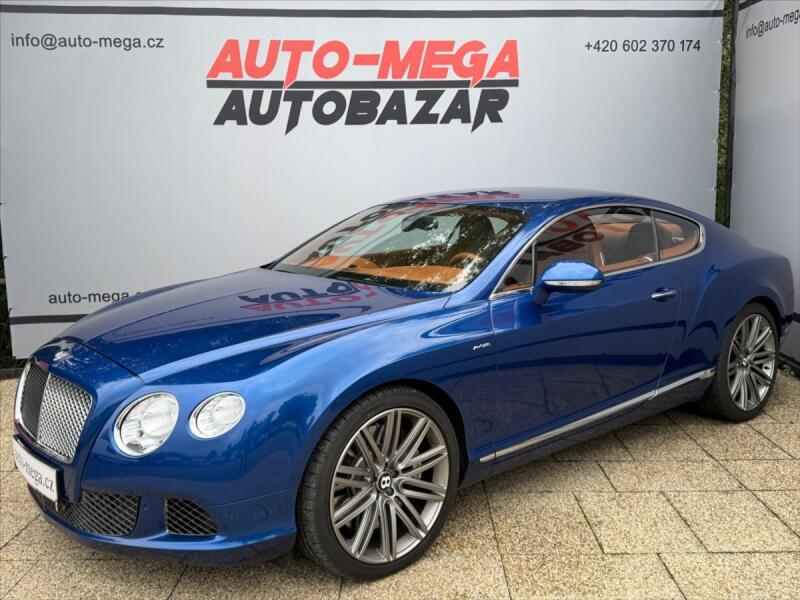 Bentley Continental GT 6,0 W12 GT 460KW-SPEED-4WD, kupé, modrá metalíza, benzin, rv. 2014
