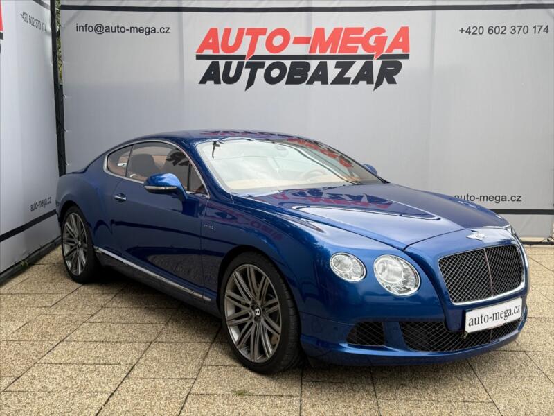 Bentley Continental GT 6,0 W12 GT 460KW-SPEED-4WD, kupé, modrá metalíza, benzin, rv. 2014