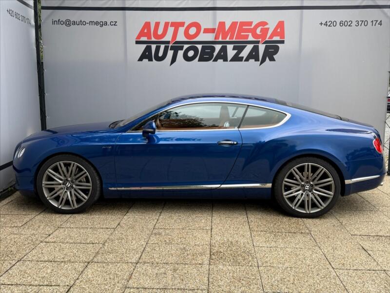 Bentley Continental GT 6,0 W12 GT 460KW-SPEED-4WD, kupé, modrá metalíza, benzin, rv. 2014