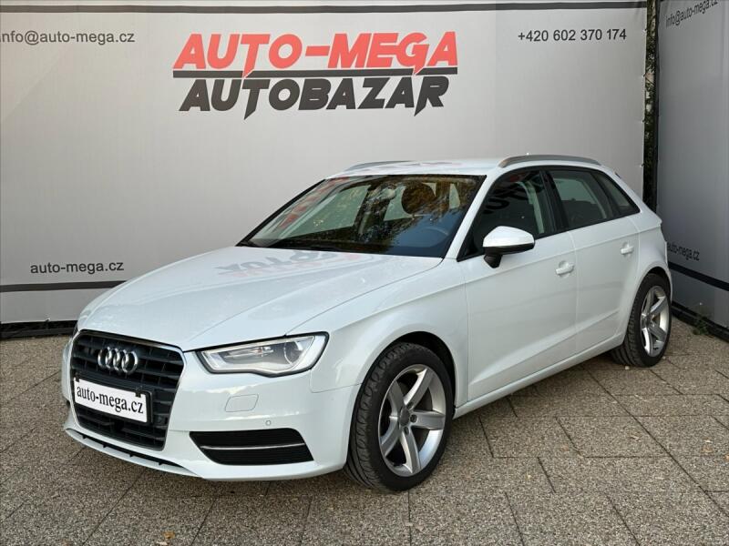 Audi A3 1,6 81kW  Sportback, hatchback, bílá, nafta, rv. 2014