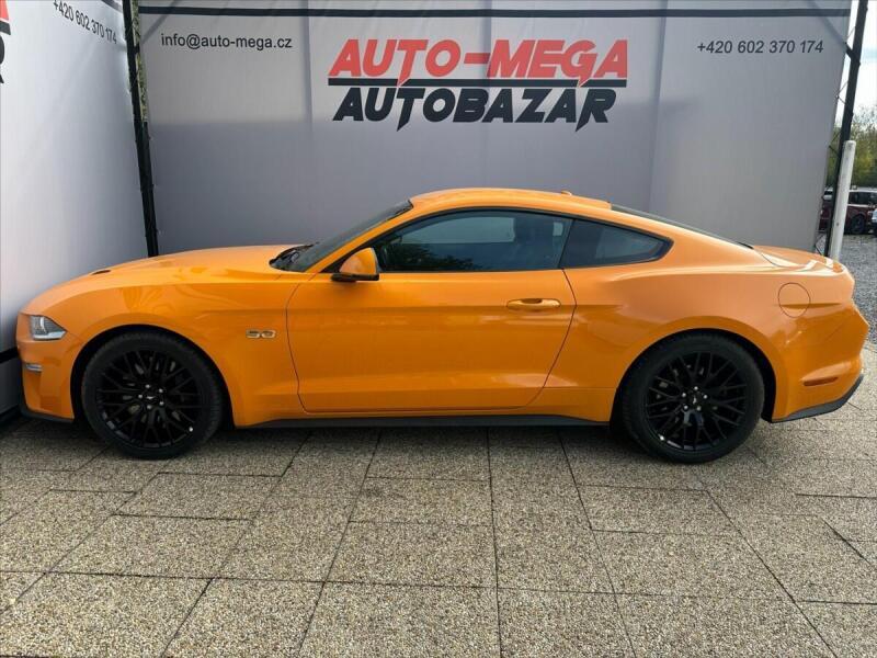 Ford Mustang 5,0 V8 331kW - CZ - AUTOMAT, kupé, oranžová, benzin, rv. 2019